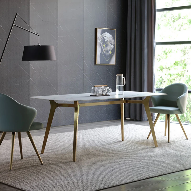 &c Italian Style Modern Simple Dining Table Luxury Chair Combination for Small Household Apartment Imported Nordic Rock
&c Italian Style Modern Simple Dining Table Luxury Chair Combination for Small Household Apartment Imported Nordic Rock