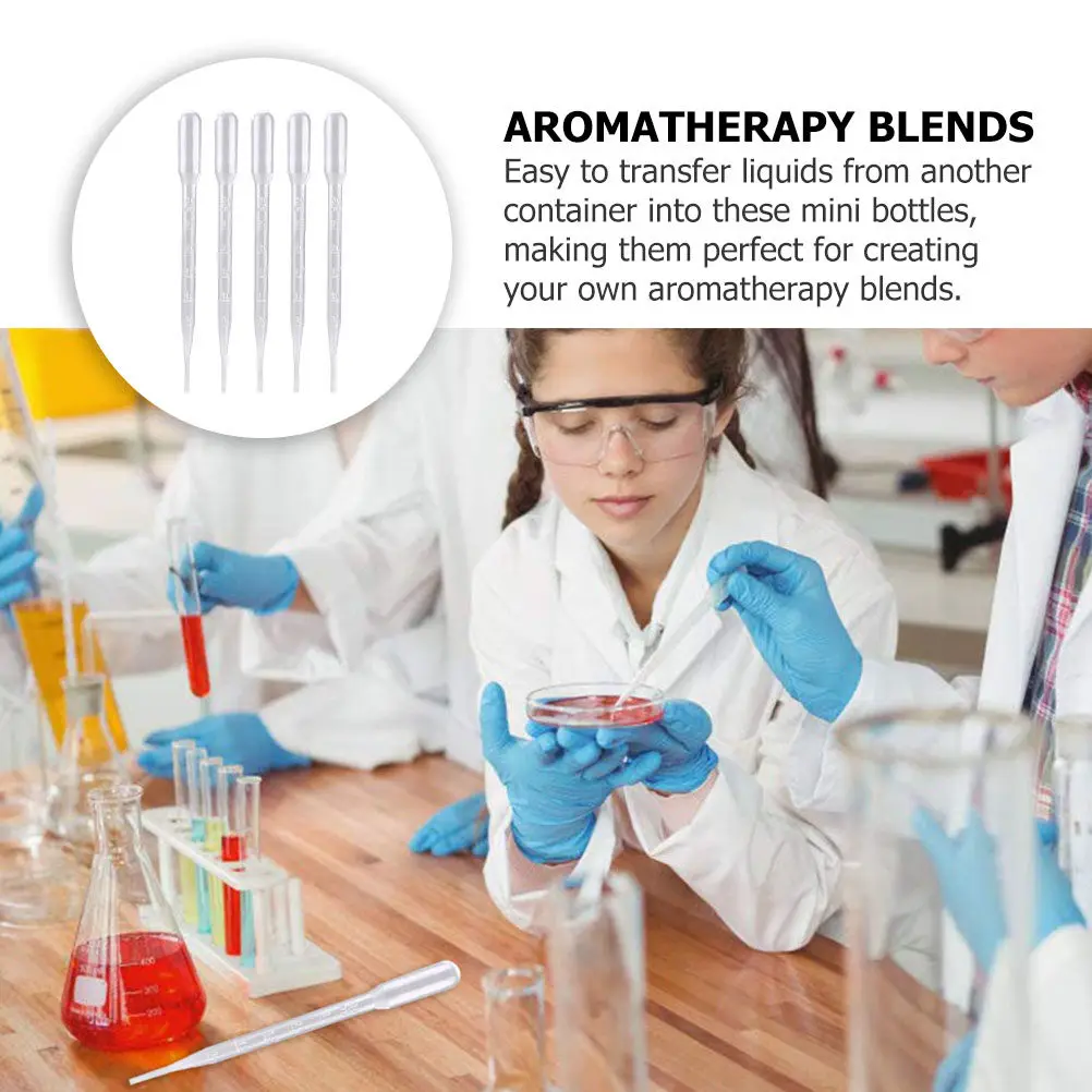 300pcs 3Ml Graduated Pipettes Plastic Droppers For Laboratory Transfer Disposable Precision Liquid Measurement Tools
300pcs 3Ml Graduated Pipettes Plastic Droppers For Laboratory Transfer Disposable Precision Liquid Measurement Tools