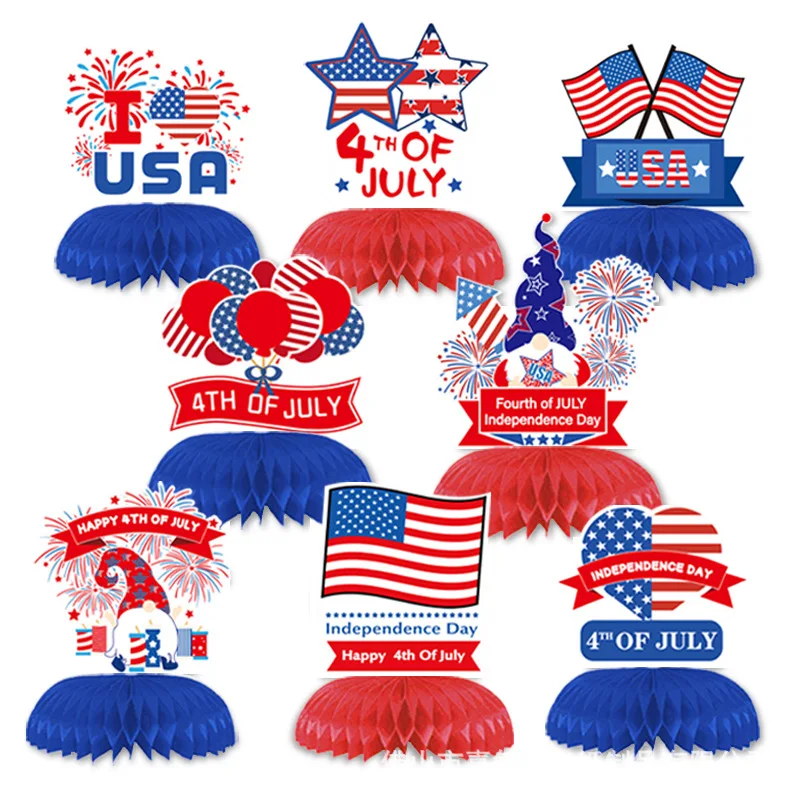 4th of July Party Decorations, Patriotic Honeycomb Table Centerpieces for Independence Day Photo Props
4th of July Party Decorations, Patriotic Honeycomb Table Centerpieces for Independence Day Photo Props