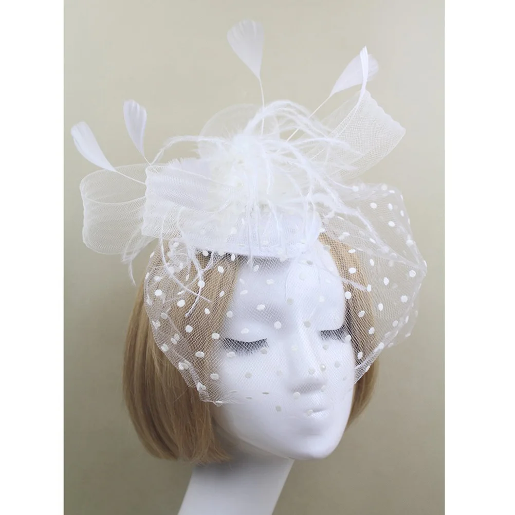 1 Piece Vintage Net Fascinator Hat Creamy White with Flower Bead Polka Dot Design Easy Wear Hair Clip for Wedding Party Prom
1 Piece Vintage Net Fascinator Hat Creamy White with Flower Bead Polka Dot Design Easy Wear Hair Clip for Wedding Party Prom