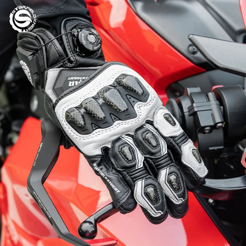 Star Field Knight Motorcycle Gloves Carbon Fiber Riding Protection Summer Breathable Real Goat Leather Non-slip Wear-resistant
Star Field Knight Motorcycle Gloves Carbon Fiber Riding Protection Summer Breathable Real Goat Leather Non-slip Wear-resistant