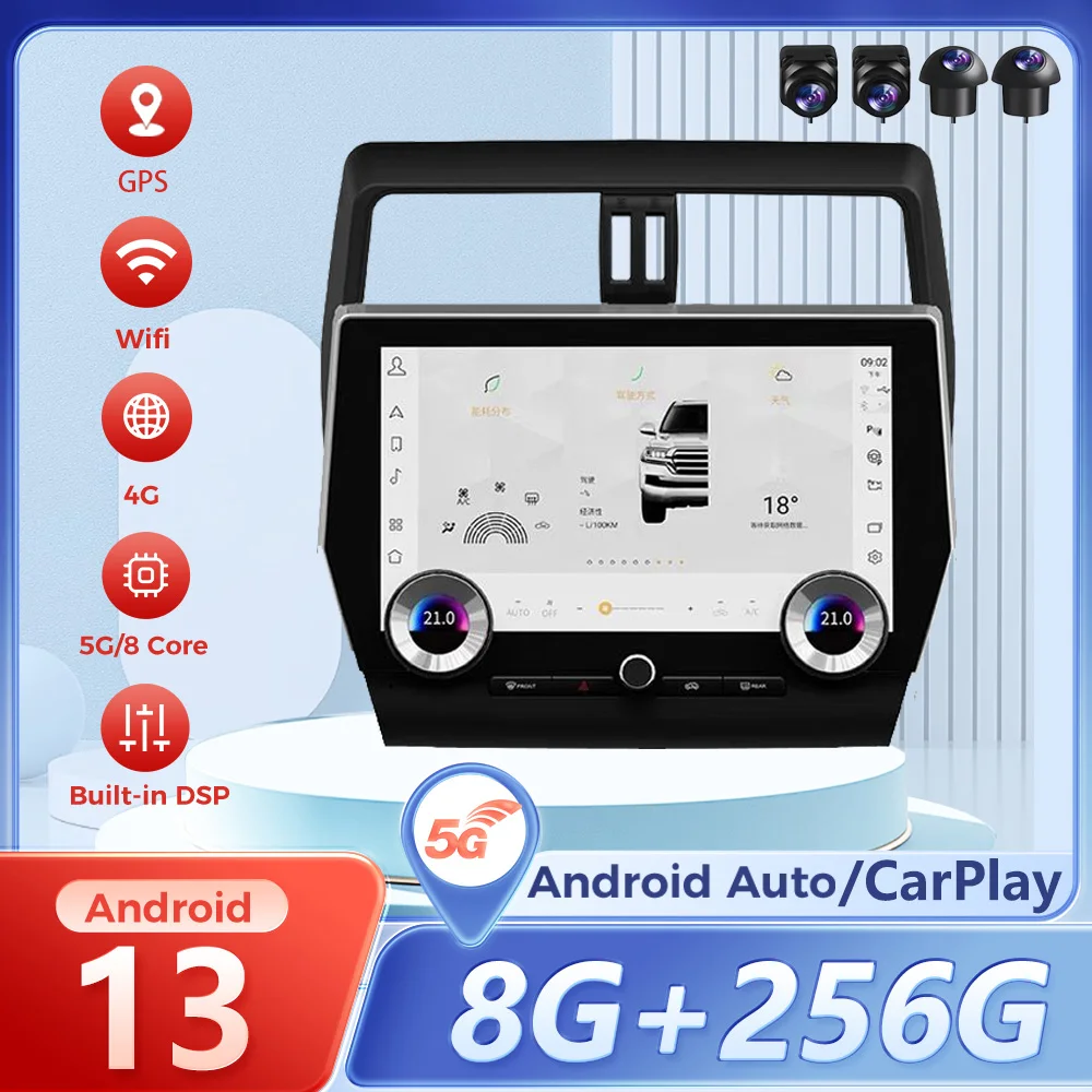 11.8"Android 13 For Toyota Land Cruiser Prado 150 2010-2022 Intelligent Multimedia Video Player GPS Radio CarPlay 5G Navigation
11.8"Android 13 For Toyota Land Cruiser Prado 150 2010-2022 Intelligent Multimedia Video Player GPS Radio CarPlay 5G Navigation