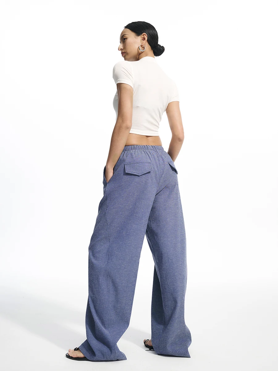 Женские комфортные брюки Decemarch из хлопка и льна с широкими штанинами, повседневные, свободного кроя, на осень-весну, с завышенной талией
Женские комфортные брюки Decemarch из хлопка и льна с широкими штанинами, повседневные, свободного кроя, на осень-весну, с завышенной талией