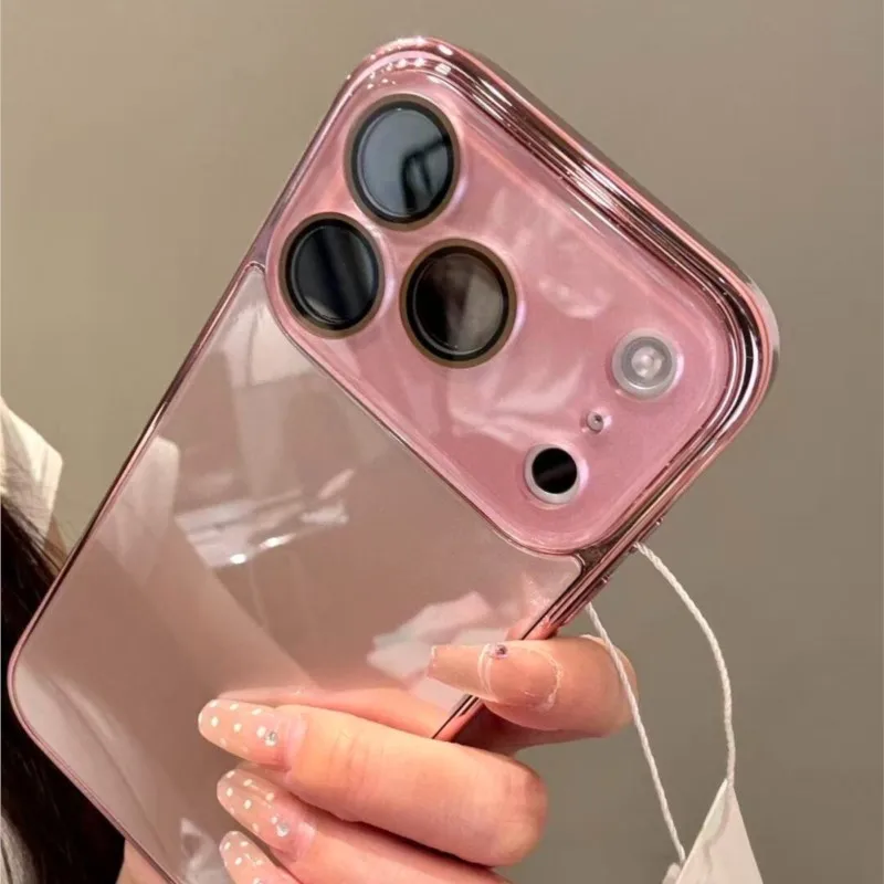 Luxury Tempered Glass Camera Protection Case for iPhone 17 16 15 14 13 Pro Max Plating Bumper Shockproof Hard Back Cover
Luxury Tempered Glass Camera Protection Case for iPhone 17 16 15 14 13 Pro Max Plating Bumper Shockproof Hard Back Cover