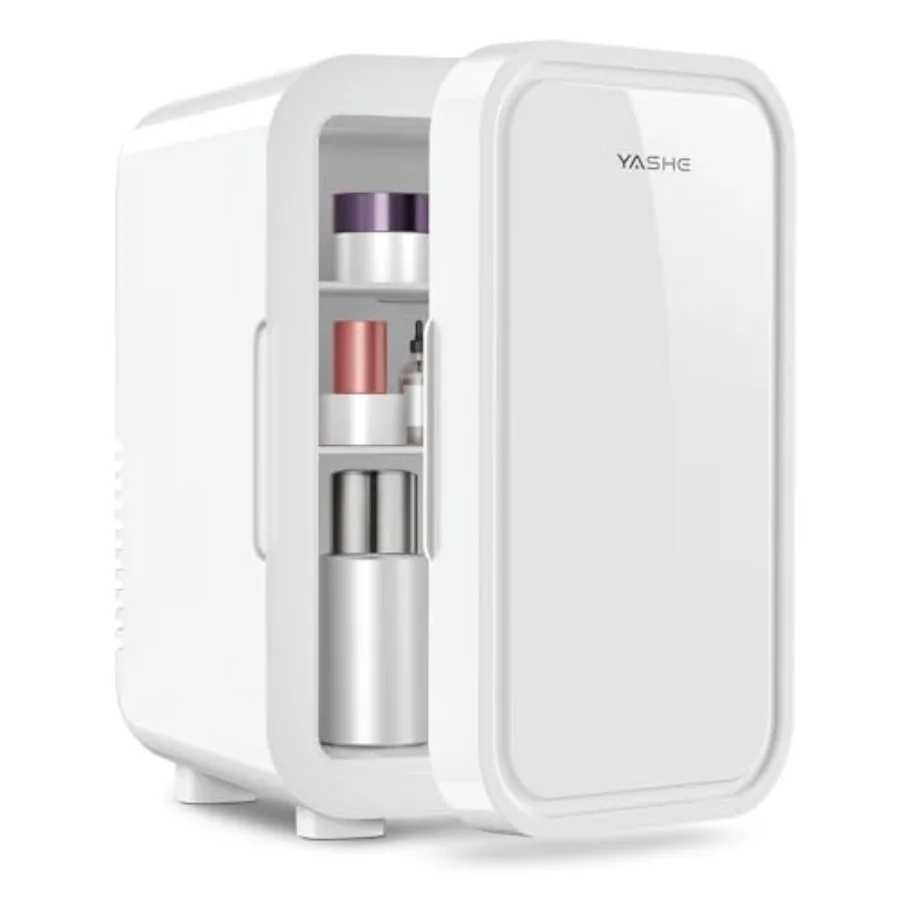 Mini fridge for bedroom, dorm, office, car: 6L/8-can thermoelectric cooler, white, portable 110V AC/DC, ideal for cosmetics, dr
Mini fridge for bedroom, dorm, office, car: 6L/8-can thermoelectric cooler, white, portable 110V AC/DC, ideal for cosmetics, dr