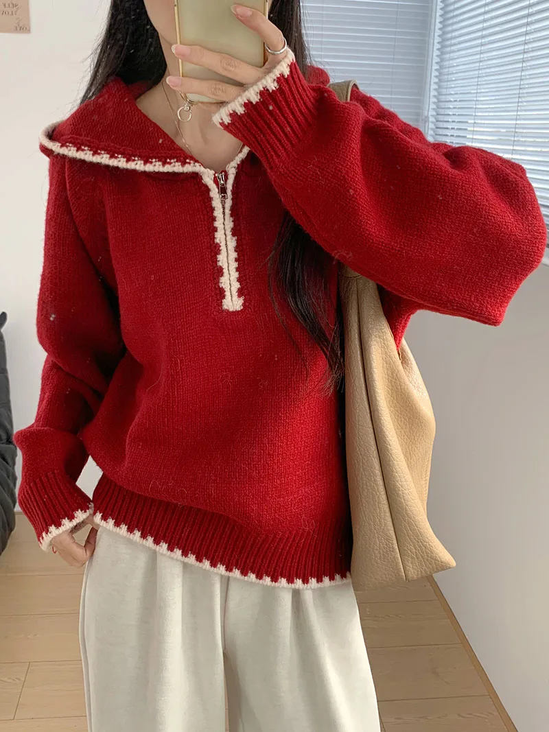 Женский корейский свитер Amy с капюшоном на молнии, свободный, в стиле колор-блок, мягкий вязаный топ, теплый зимний худи с длинными рукавами
Женский корейский свитер Amy с капюшоном на молнии, свободный, в стиле колор-блок, мягкий вязаный топ, теплый зимний худи с длинными рукавами