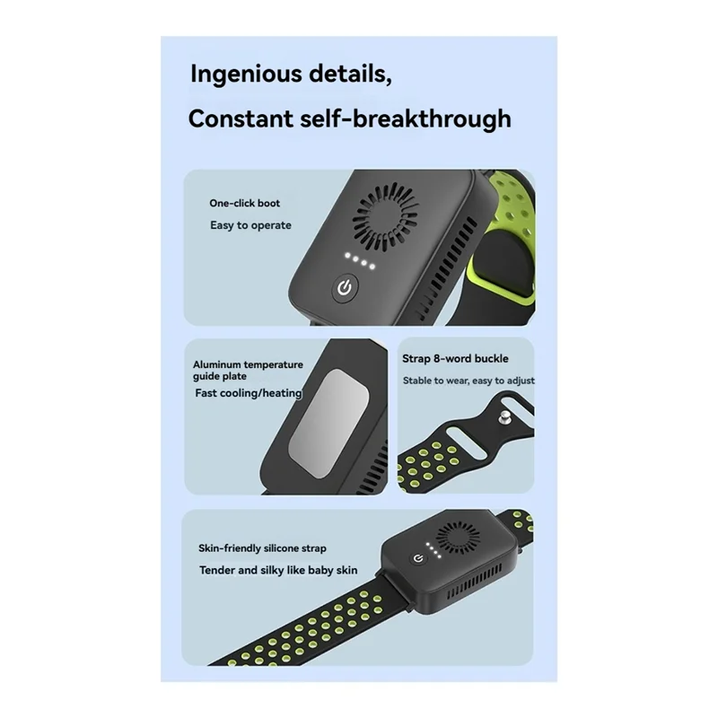 IDUD Mini Watch Fan Heating Cooling Air Conditioning Bracelet Semiconductor Refrigeration Heating Usb Portable Watch Fan C
IDUD Mini Watch Fan Heating Cooling Air Conditioning Bracelet Semiconductor Refrigeration Heating Usb Portable Watch Fan C