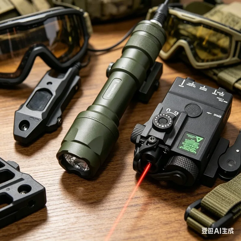 Outdoor PEQ15 Style Red Green Laser Torch With 20mm Picatinny Rail Mount For Tactical Game Model Parts Fit M300 M600
Outdoor PEQ15 Style Red Green Laser Torch With 20mm Picatinny Rail Mount For Tactical Game Model Parts Fit M300 M600
