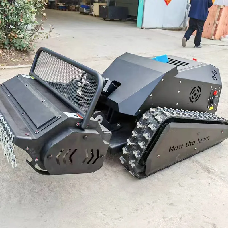Remote Control Lawn Mower 550mm Electric Zero Turn Self Propelled for Orchard Farm Grass Cutting Customize
Remote Control Lawn Mower 550mm Electric Zero Turn Self Propelled for Orchard Farm Grass Cutting Customize