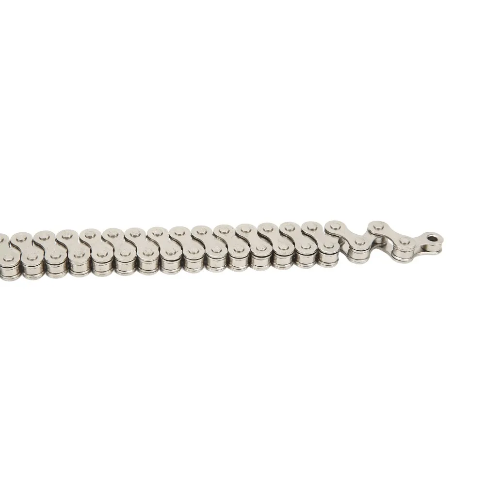 1 Speed Bike Chain 1/2" x 1/8" 104 Links Mountain Bike Chain Carbon Steel High Performance Replacement Chain Bike Maintenance
1 Speed Bike Chain 1/2" x 1/8" 104 Links Mountain Bike Chain Carbon Steel High Performance Replacement Chain Bike Maintenance