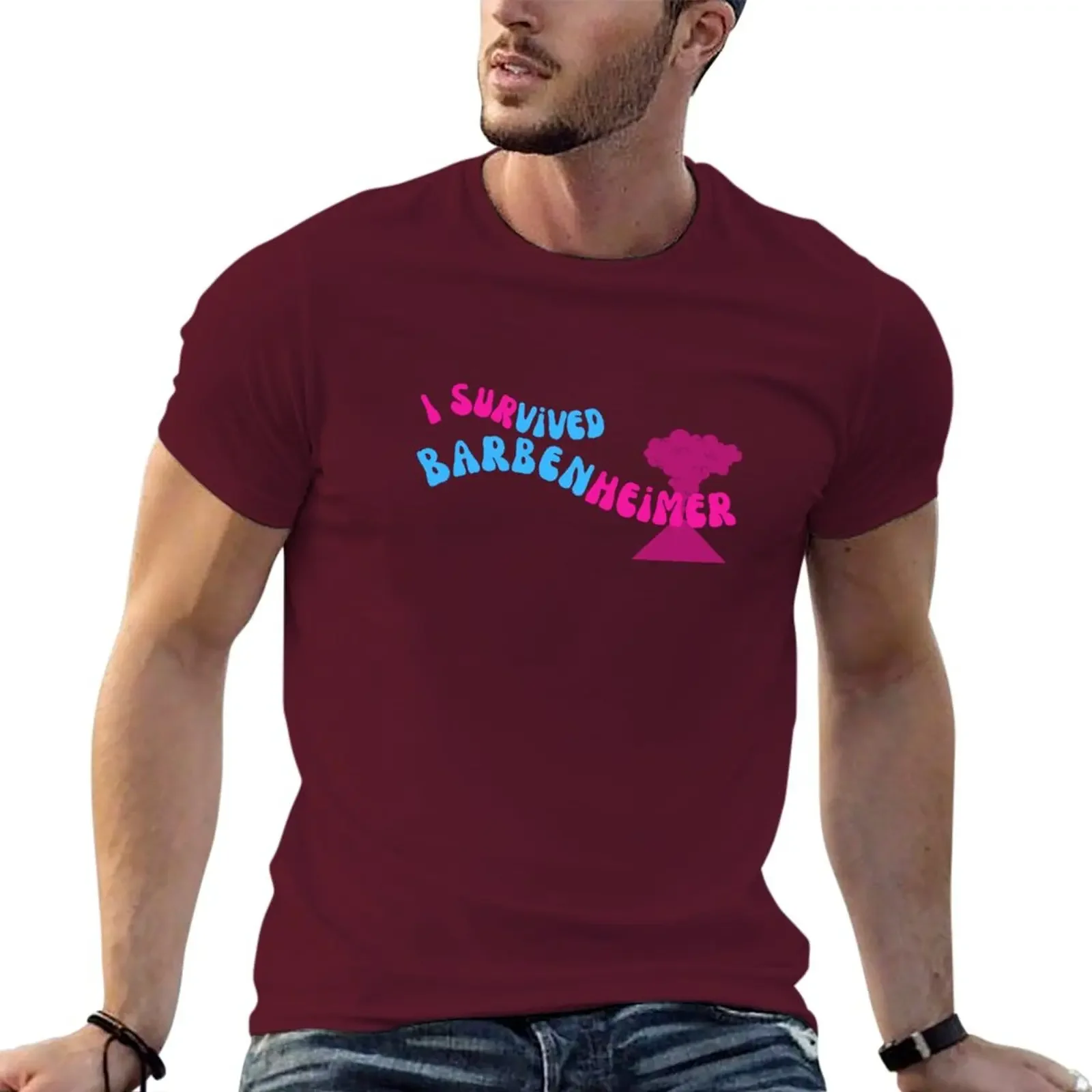 New I Survived Barbenheimer T-Shirt vintage t shirt Blouse tees cute tops slim fit t shirts for men
New I Survived Barbenheimer T-Shirt vintage t shirt Blouse tees cute tops slim fit t shirts for men