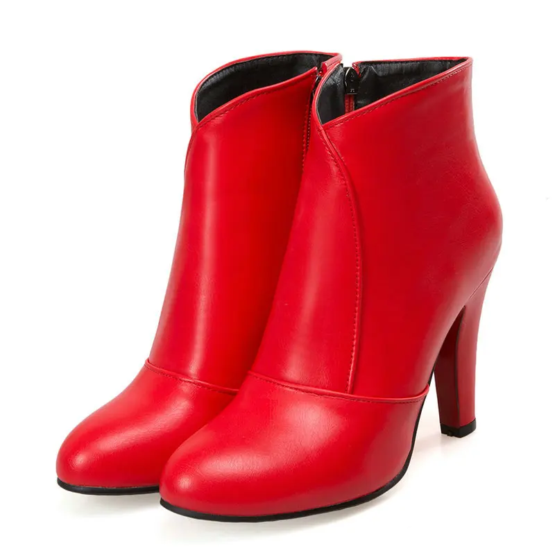 Extra Big Size 50 49 48 White Red Round Toe Spike High Heels Stiletto Short Botines Shoes Winter Classic Pumps Women Ankle Boots
Extra Big Size 50 49 48 White Red Round Toe Spike High Heels Stiletto Short Botines Shoes Winter Classic Pumps Women Ankle Boots