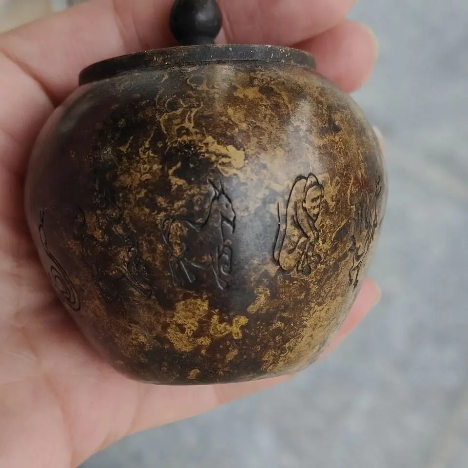 Antique Miscellaneous Collection, Zodiac Tea Can Ornament Bronze
Antique Miscellaneous Collection, Zodiac Tea Can Ornament Bronze