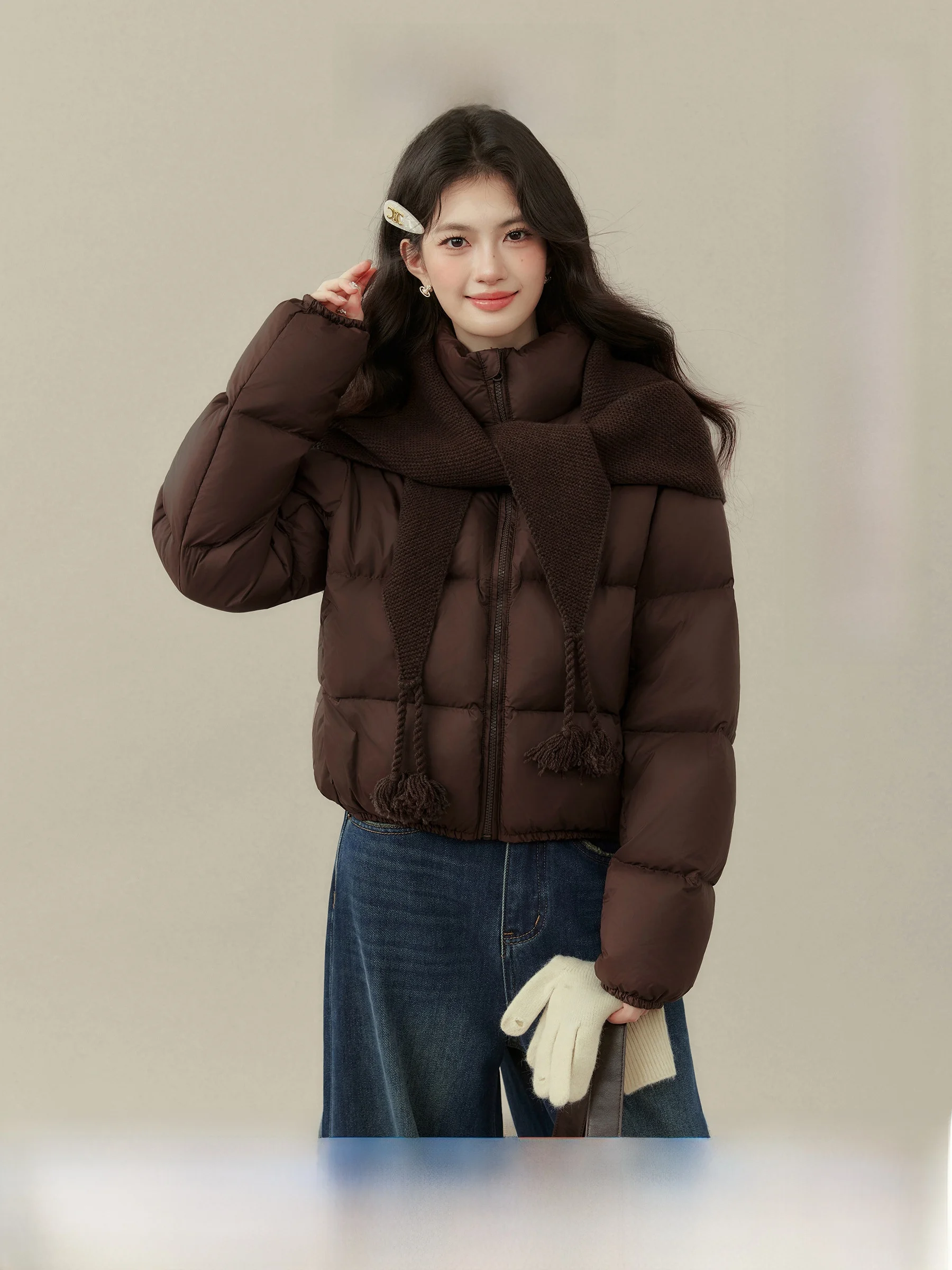 Женское длинное зимнее пальто-пуховик в американском стиле с воротником-стойкой, коричневое, на молнии, с длинными рукавами, теплый флис
Женское длинное зимнее пальто-пуховик в американском стиле с воротником-стойкой, коричневое, на молнии, с длинными рукавами, теплый флис