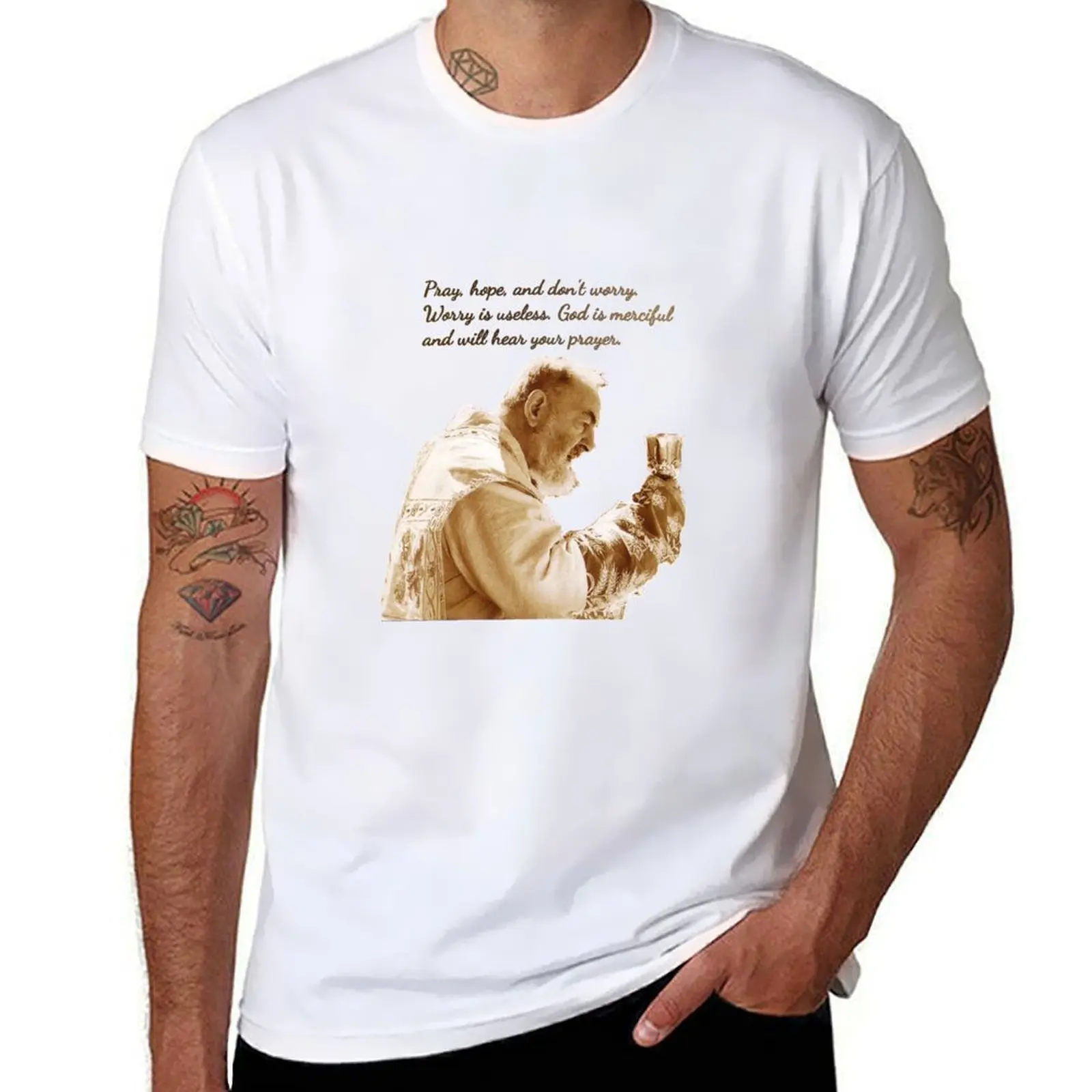 St Padre Pio of Pietrelcina T-Shirt t shirts for man graphic funny essential t shirt T-Shirt 
St Padre Pio of Pietrelcina T-Shirt t shirts for man graphic funny essential t shirt T-Shirt
