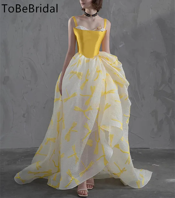 Elegant Women's Party Dress Yellow Printed Tulle Celebrity Special Event Dress Formal Graduation vestidos de noche Customized
Elegant Women's Party Dress Yellow Printed Tulle Celebrity Special Event Dress Formal Graduation vestidos de noche Customized