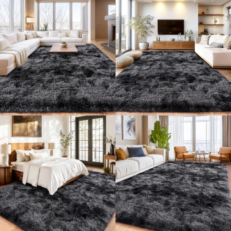 Shaggy Area Rugs, Fuzzy Rugs for Living Room, Soft Nursery Area Rug for Girls, Tie Dye Black Gray Plush Area Rugs Non Slip, Fluffy Rug Carpet 8x10ft
Shaggy Area Rugs, Fuzzy Rugs for Living Room, Soft Nursery Area Rug for Girls, Tie Dye Black Gray Plush Area Rugs Non Slip, Fluffy Rug Carpet 8x10ft