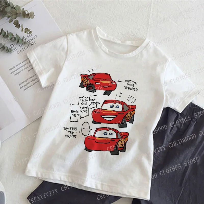 Cars Children T-Shirt Lightning McQueen Summer Clothes Kawaii Anime Cartoons Kids Boy Girl T Shirt Casual Tops
Cars Children T-Shirt Lightning McQueen Summer Clothes Kawaii Anime Cartoons Kids Boy Girl T Shirt Casual Tops