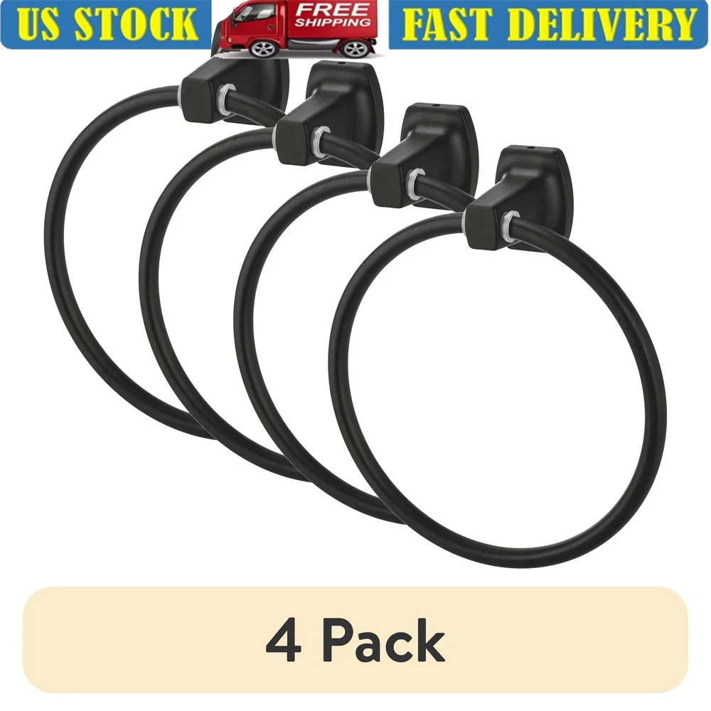 (4 упаковки квадратного стиля, настенное стальное кольцо для полотенец, матовая черная отделка
(4 упаковки квадратного стиля, настенное стальное кольцо для полотенец, матовая черная отделка