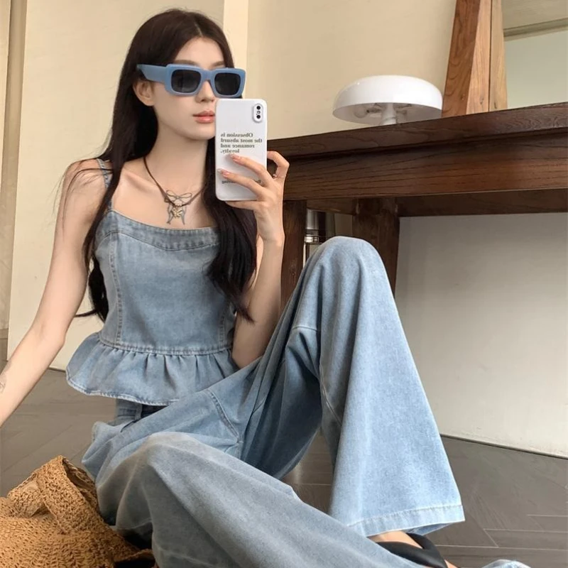 Wide Leg Women's Pants Two Piece Set Comfortable Promotion New Matching Aesthetic Korean Style Luxury Tailor Full Ladies Trouser
Wide Leg Women's Pants Two Piece Set Comfortable Promotion New Matching Aesthetic Korean Style Luxury Tailor Full Ladies Trouser