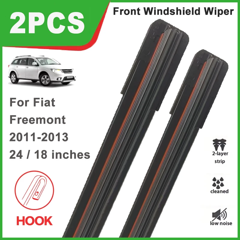 24"+18" Double Rubber Front Wiper Blades, Durable Windscreen Windshield Replacement Part For Fiat Freemont 2011-2013 2012
24"+18" Double Rubber Front Wiper Blades, Durable Windscreen Windshield Replacement Part For Fiat Freemont 2011-2013 2012