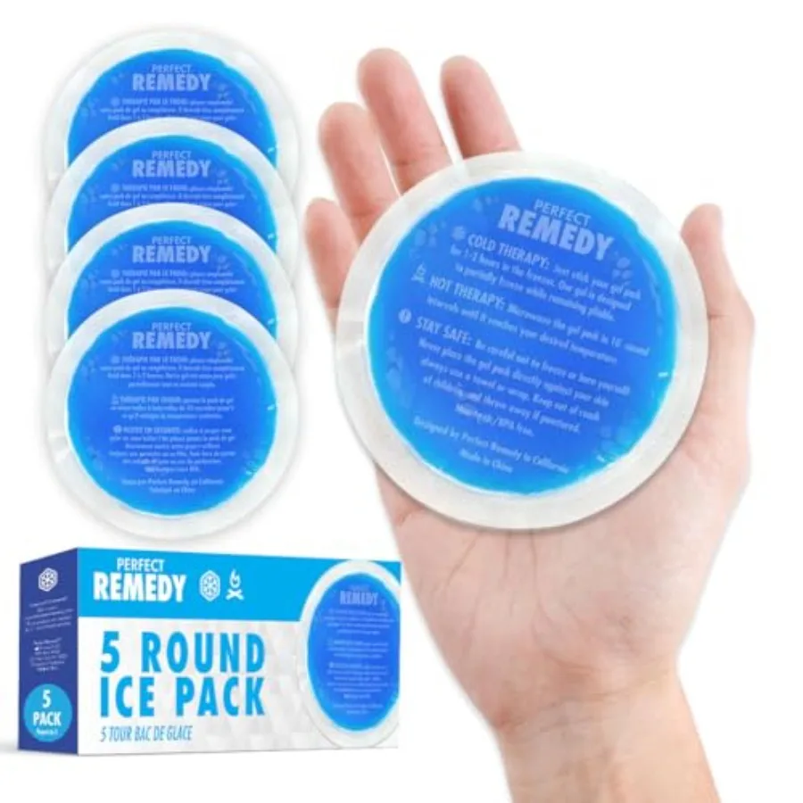 Round Gel Ice Pack, Hot and Cold Compress Reusable Injury Ice Pack Aid for Pain condition, Soothing Soft Gel for Soreness and M
Round Gel Ice Pack, Hot and Cold Compress Reusable Injury Ice Pack Aid for Pain condition, Soothing Soft Gel for Soreness and M