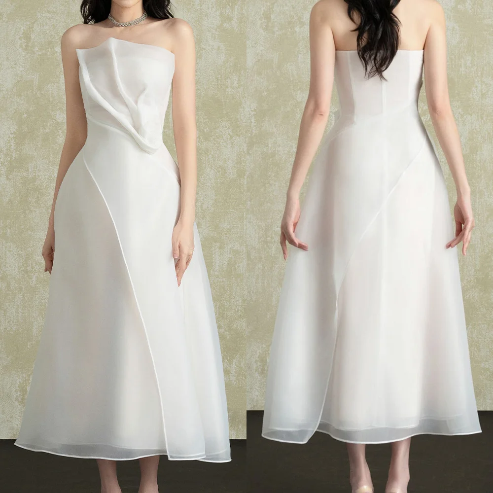 Customize Senora 3D Draping Organza Strapless Dress A-Line Evening Dresses Formal Exquisite High Quality Prom Party Gown Women
Customize Senora 3D Draping Organza Strapless Dress A-Line Evening Dresses Formal Exquisite High Quality Prom Party Gown Women