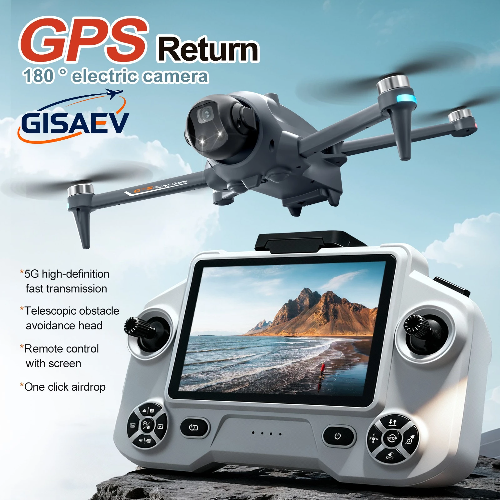 YL059 GPS Drone with Screen Controller 8K Dual Camera Obstacle Avoidance Brushless Motor Airdroppable RC Quadcopter Smart Drone
YL059 GPS Drone with Screen Controller 8K Dual Camera Obstacle Avoidance Brushless Motor Airdroppable RC Quadcopter Smart Drone