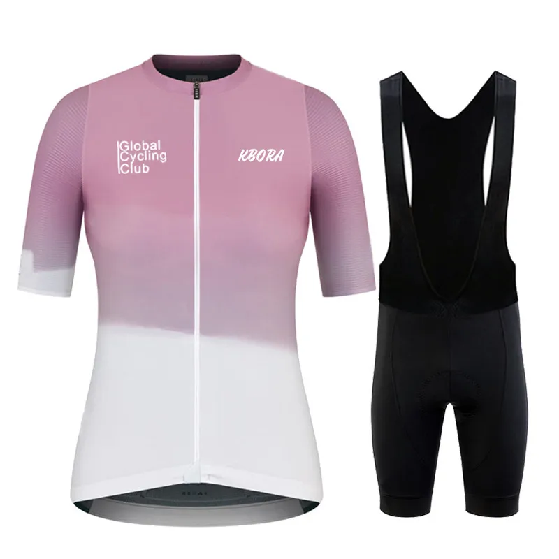 Summer KBORA Team Cycling Set Women Syning Short sleeve Jersey and Bib Shorts Pro Race Bicycle Clothing Suit
Summer KBORA Team Cycling Set Women Syning Short sleeve Jersey and Bib Shorts Pro Race Bicycle Clothing Suit