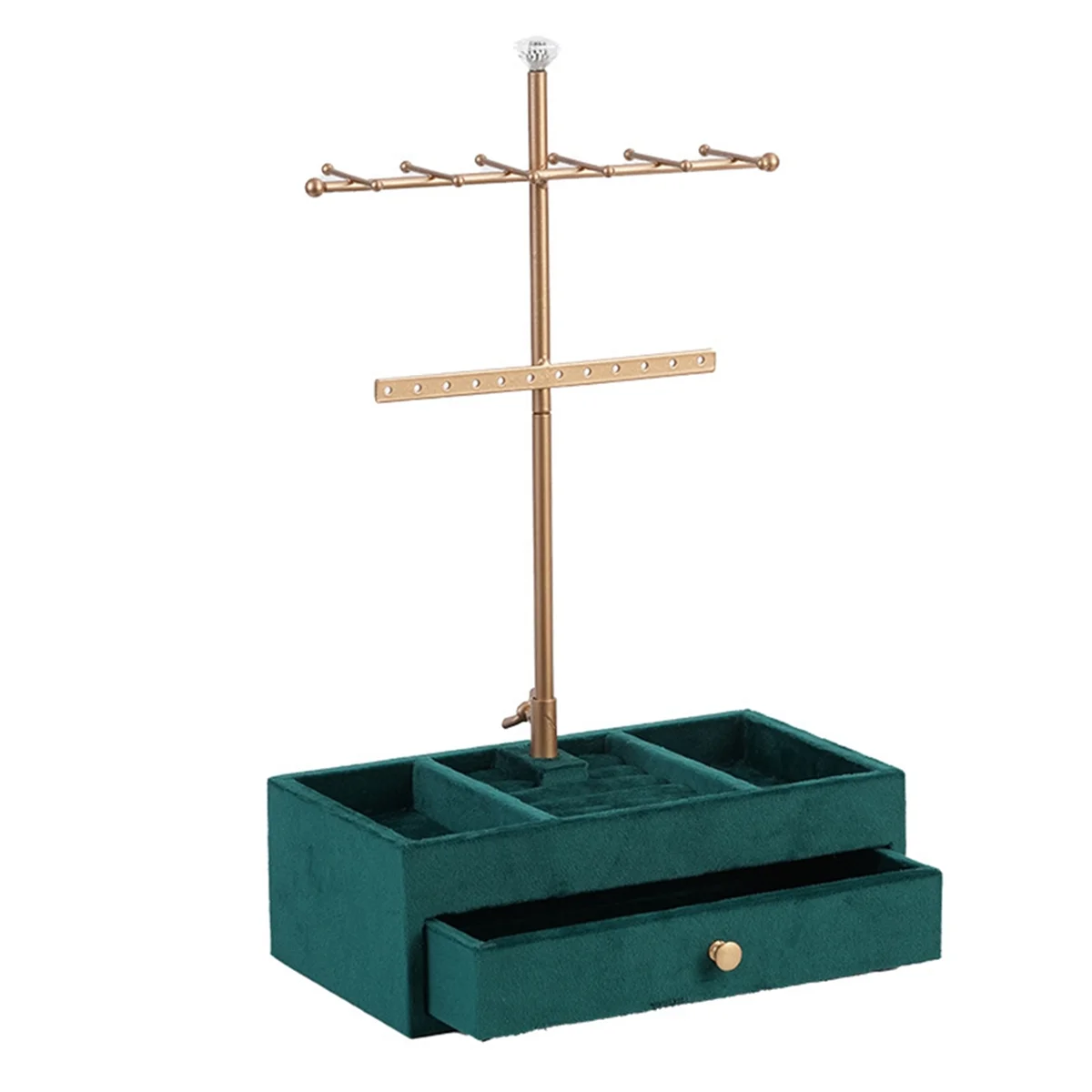 AGG-2 Tiers Jewelry Rack Wooden Emerald Base Ring Jewelry Storage with Drawer Bracelet Storage Box Jewelry Display Rack B
AGG-2 Tiers Jewelry Rack Wooden Emerald Base Ring Jewelry Storage with Drawer Bracelet Storage Box Jewelry Display Rack B