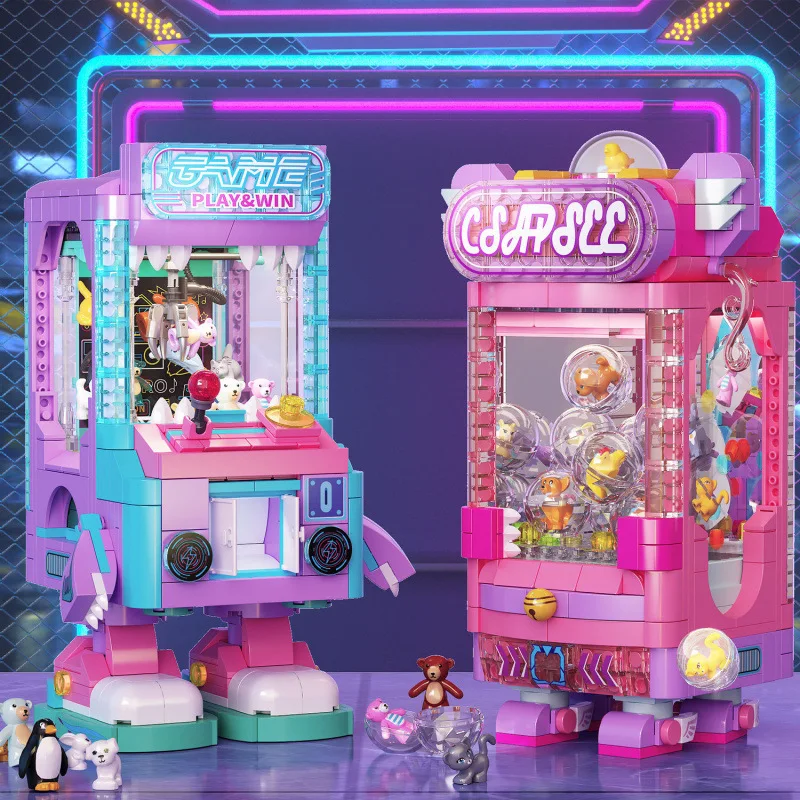 MOC Ufo Catcher Gashapon Claw Prize Machines Building Blocks Set Game Gachapon Entertainment DIY Toy For Children Birthday Gifts
MOC Ufo Catcher Gashapon Claw Prize Machines Building Blocks Set Game Gachapon Entertainment DIY Toy For Children Birthday Gifts