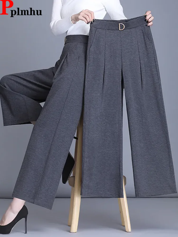 Spring Fall Loose Wide Leg Pants Women Casual Elastic High Waist Straight Pantalones Korean Fashion Classic Solid Mom Spodnie
Spring Fall Loose Wide Leg Pants Women Casual Elastic High Waist Straight Pantalones Korean Fashion Classic Solid Mom Spodnie