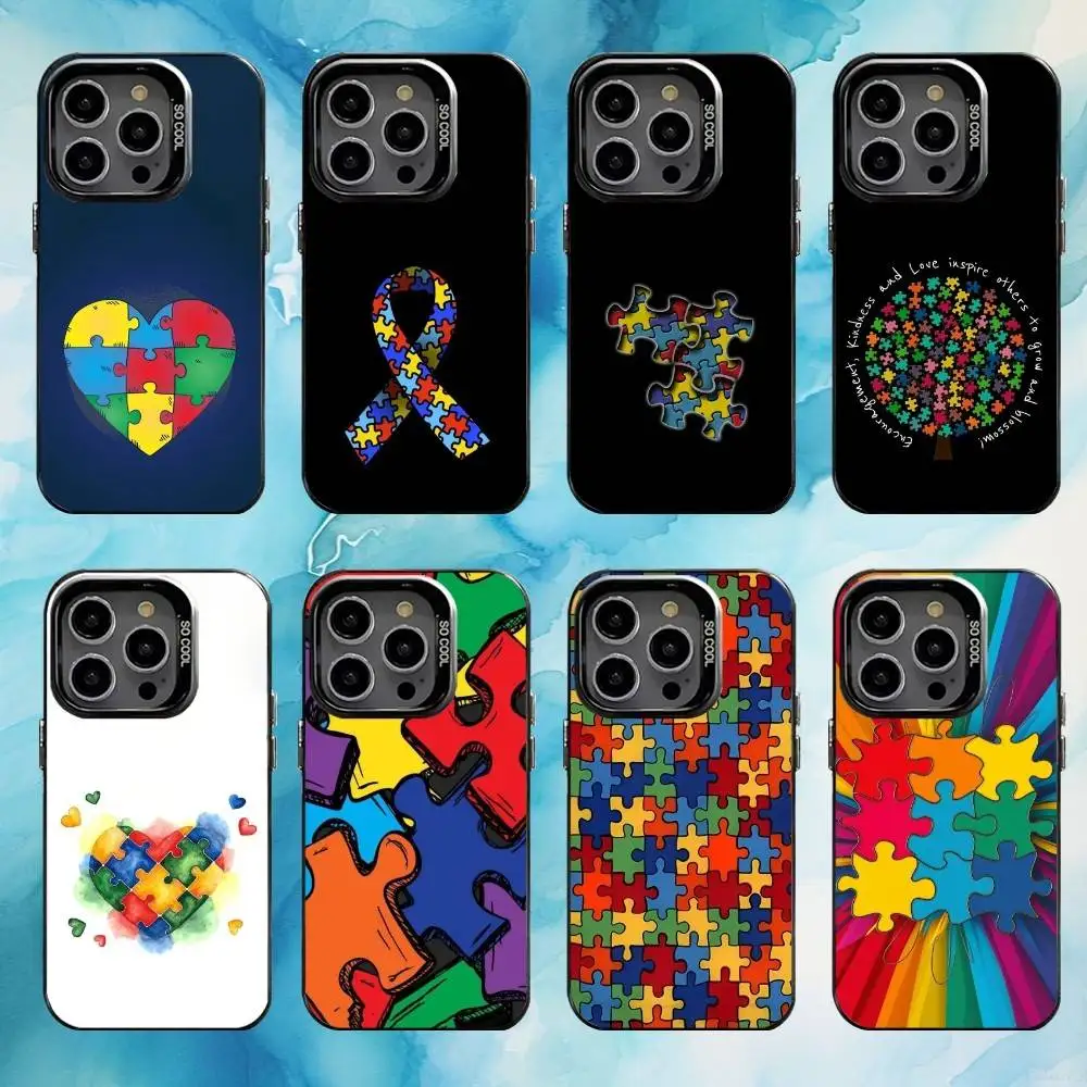 Puzzle Art Support Autism Phone Case For iPhone17,16,15,14,13,12,11 Plus,Pro Max Black Candy silver phone case
Puzzle Art Support Autism Phone Case For iPhone17,16,15,14,13,12,11 Plus,Pro Max Black Candy silver phone case