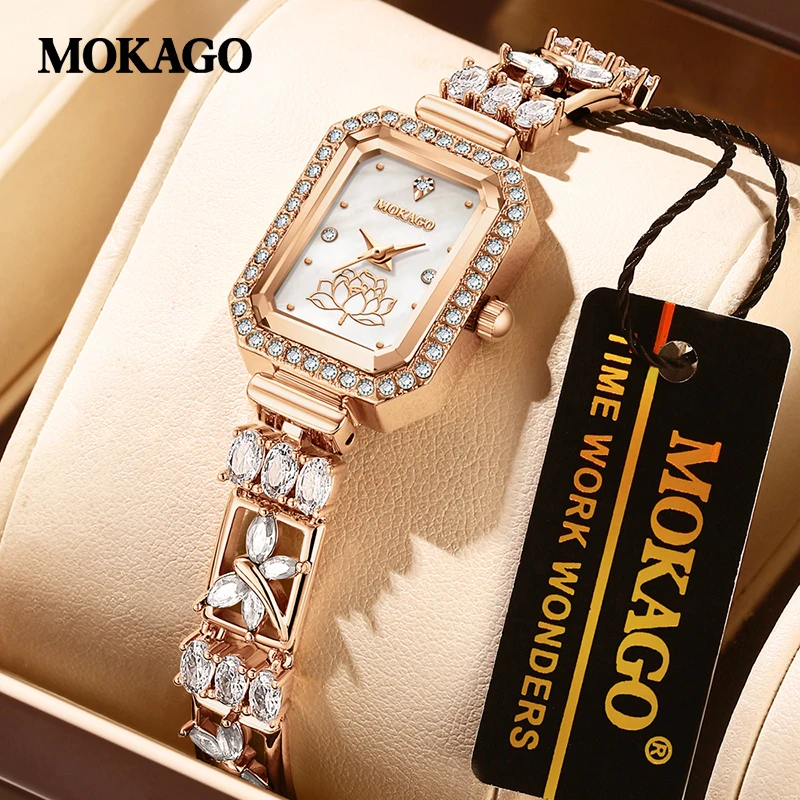 MOKAGO M8144 Elegant Women's Light Luxury Quartz Watch Core 3ATM Waterproof 9MM Thin 35G Lightweight Dial with Diamonds
MOKAGO M8144 Elegant Women's Light Luxury Quartz Watch Core 3ATM Waterproof 9MM Thin 35G Lightweight Dial with Diamonds