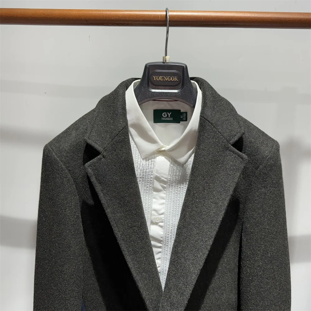 Yago een Woolen Slim Fit Casual Men's Suit for Autumn And Winter Faionable Urban Sle Long Sve Busin Casual Coat
Yago een Woolen Slim Fit Casual Men's Suit for Autumn And Winter Faionable Urban Sle Long Sve Busin Casual Coat