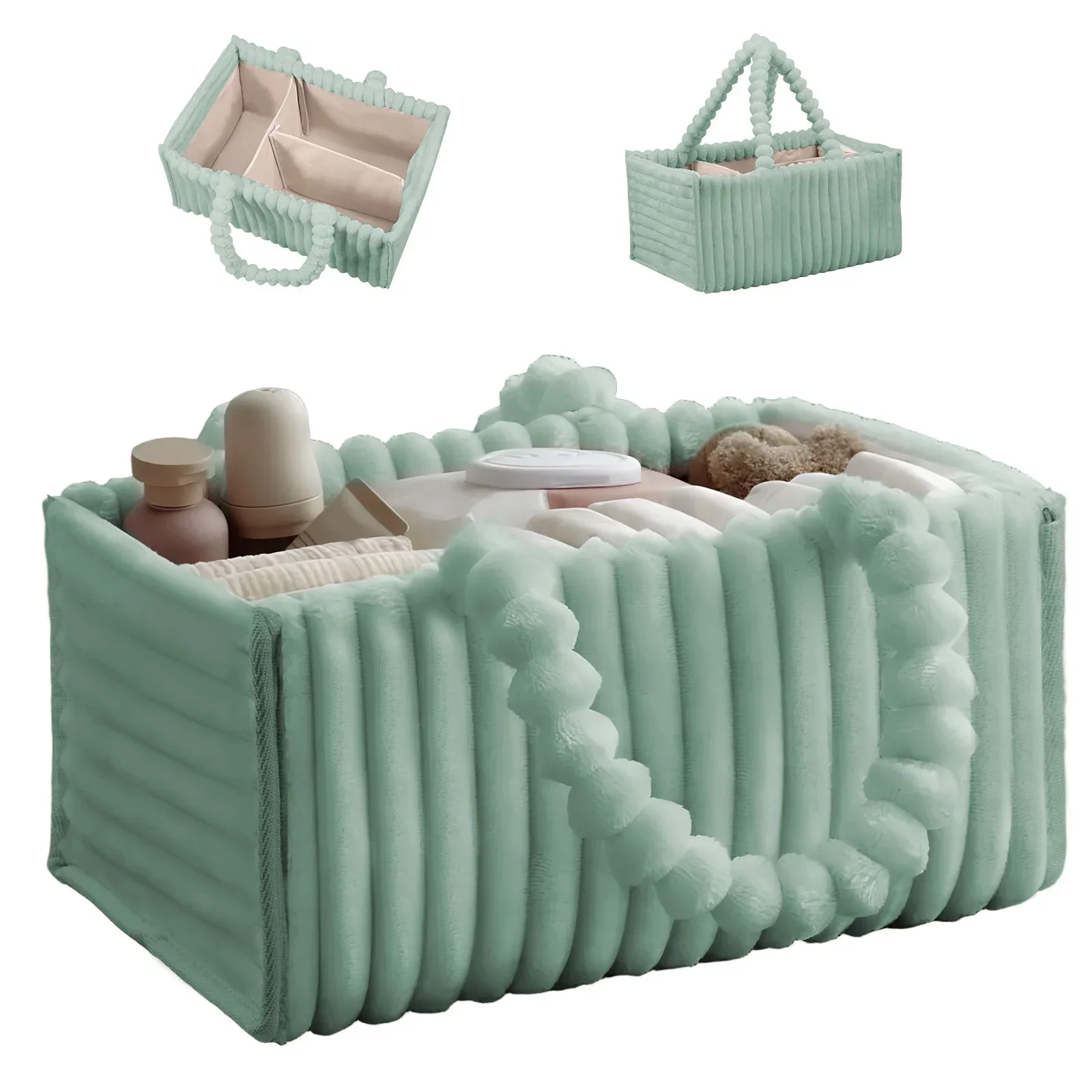 Baby Diaper Bag Organizer Portable Diaper Changing Organiser Nursery Storage Basket for Boys Girls Multifunctional Basket
Baby Diaper Bag Organizer Portable Diaper Changing Organiser Nursery Storage Basket for Boys Girls Multifunctional Basket