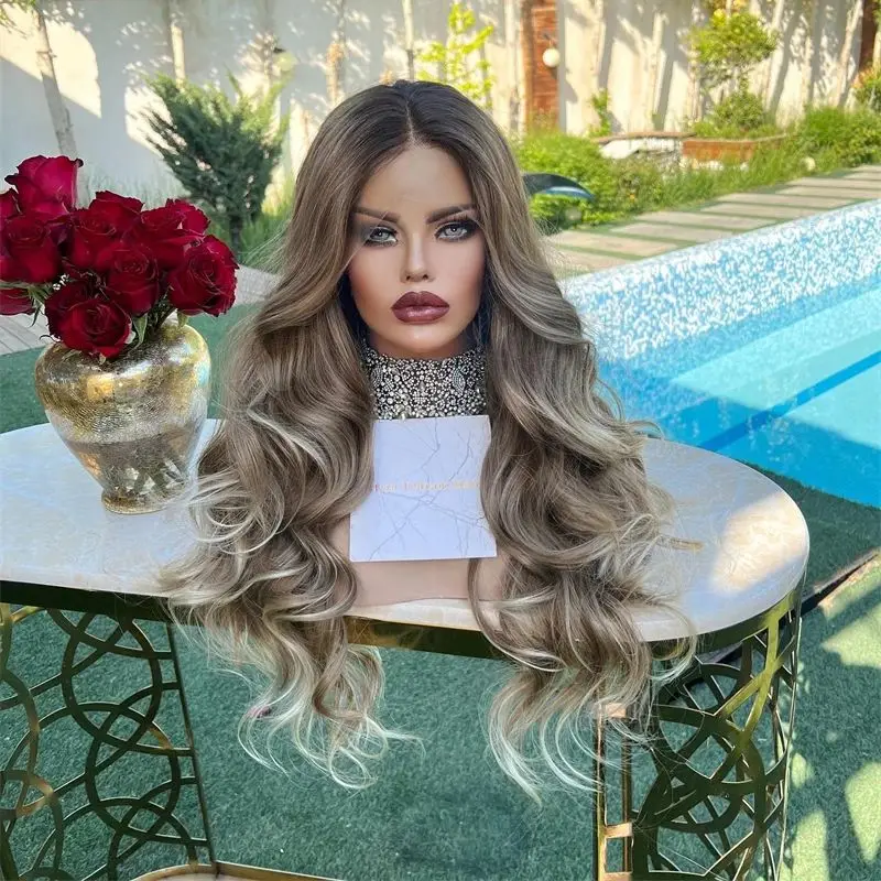 HD Glueless Wigs Small Large Head Medium Lace Front Wigs Synthetic Ombre Blonde Brown Highlight Women's High Heat Wig Body Wave
HD Glueless Wigs Small Large Head Medium Lace Front Wigs Synthetic Ombre Blonde Brown Highlight Women's High Heat Wig Body Wave