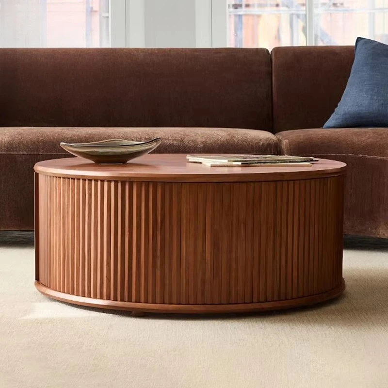 Modern style walnut solid wood coffee table living room storage side table
Modern style walnut solid wood coffee table living room storage side table