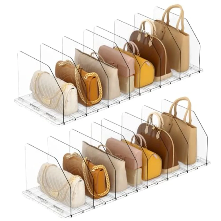 Purse Organizer for Closet Adjustable Clear Handbag Storage Holder Acrylic Purse Organizer for Closet Organization Shelf Divide
Purse Organizer for Closet Adjustable Clear Handbag Storage Holder Acrylic Purse Organizer for Closet Organization Shelf Divide