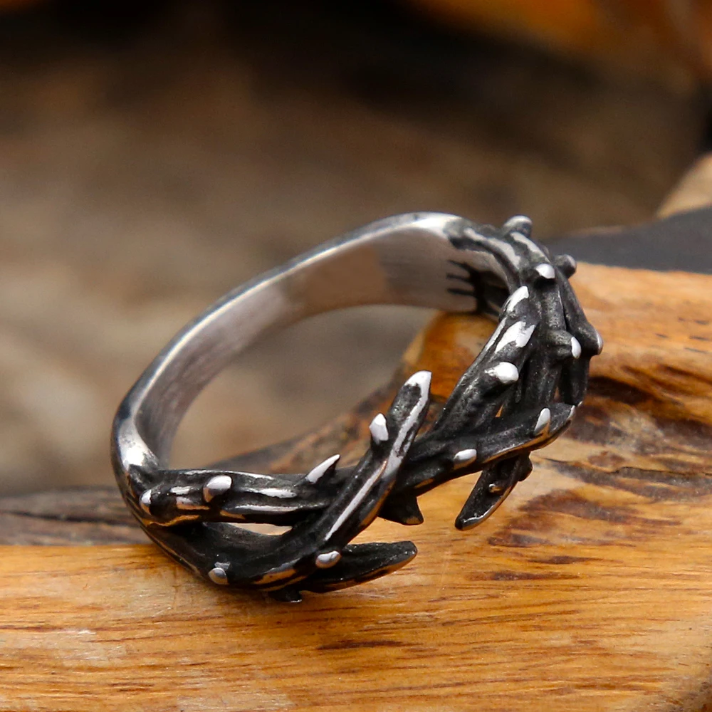 Punk Vintage Openwork Jesus Crown Ring Stainless Steel Thorn Ring For Men Women Unique Fashion Amulet Jewelry Gifts Dropshipping
Punk Vintage Openwork Jesus Crown Ring Stainless Steel Thorn Ring For Men Women Unique Fashion Amulet Jewelry Gifts Dropshipping