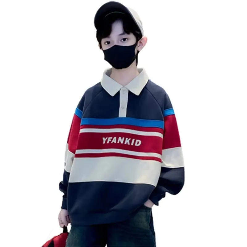 Korean Kids Polo Sweatshirt for Boy Teens Casual Stripe Long Sleeve Polo Shirt for Child Age 5 6 7 8 9 10 11 12 13 14 Years Old
Korean Kids Polo Sweatshirt for Boy Teens Casual Stripe Long Sleeve Polo Shirt for Child Age 5 6 7 8 9 10 11 12 13 14 Years Old