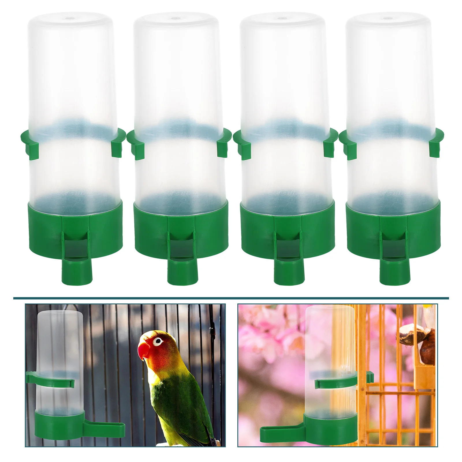 4Pcs Automatic Bird Water Feeder Parrot Canary Cage Accessories Design Clean Fresh Water Hummingbird Cup Feeder
4Pcs Automatic Bird Water Feeder Parrot Canary Cage Accessories Design Clean Fresh Water Hummingbird Cup Feeder