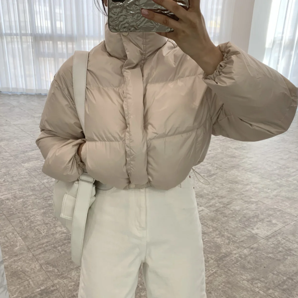 Women's Thiened Long Sve Cotton Jaet Stand Collar Zipper Design Casual Bread Sle ort Top Korean Version Chic Retro
Women's Thiened Long Sve Cotton Jaet Stand Collar Zipper Design Casual Bread Sle ort Top Korean Version Chic Retro