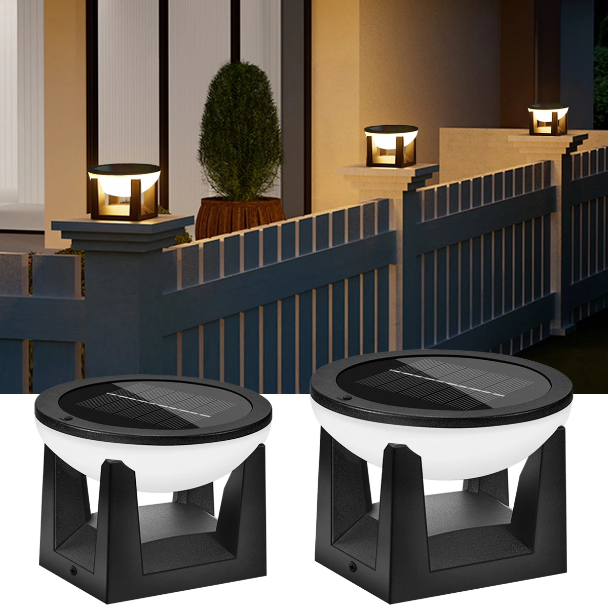 Solar Post Lights Outdoor Pillar Light Waterproof Modern Column Lamp LED Lantern Solar Powered Landscape Lighting For Patio Yard
Solar Post Lights Outdoor Pillar Light Waterproof Modern Column Lamp LED Lantern Solar Powered Landscape Lighting For Patio Yard