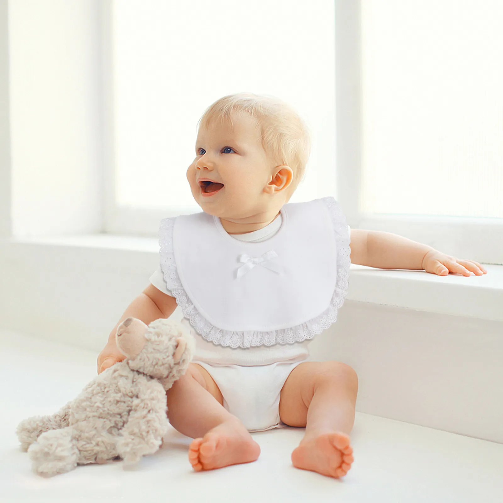 2Pcs Princess Lace Baby Bibs High-Quality Cotton Soft Comfortable Lightweight Washable Drool Bib for Newborn Infant Toddler
2Pcs Princess Lace Baby Bibs High-Quality Cotton Soft Comfortable Lightweight Washable Drool Bib for Newborn Infant Toddler