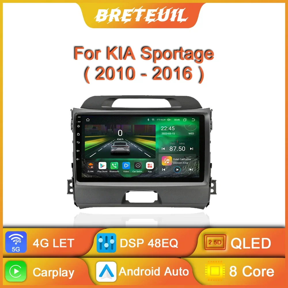 For KIA Sportage 3 2010 - 2016 Android Car Radio Automotive Multimedia Player Navigation GPS Carplay Touch Screen Auto Stereo
For KIA Sportage 3 2010 - 2016 Android Car Radio Automotive Multimedia Player Navigation GPS Carplay Touch Screen Auto Stereo
