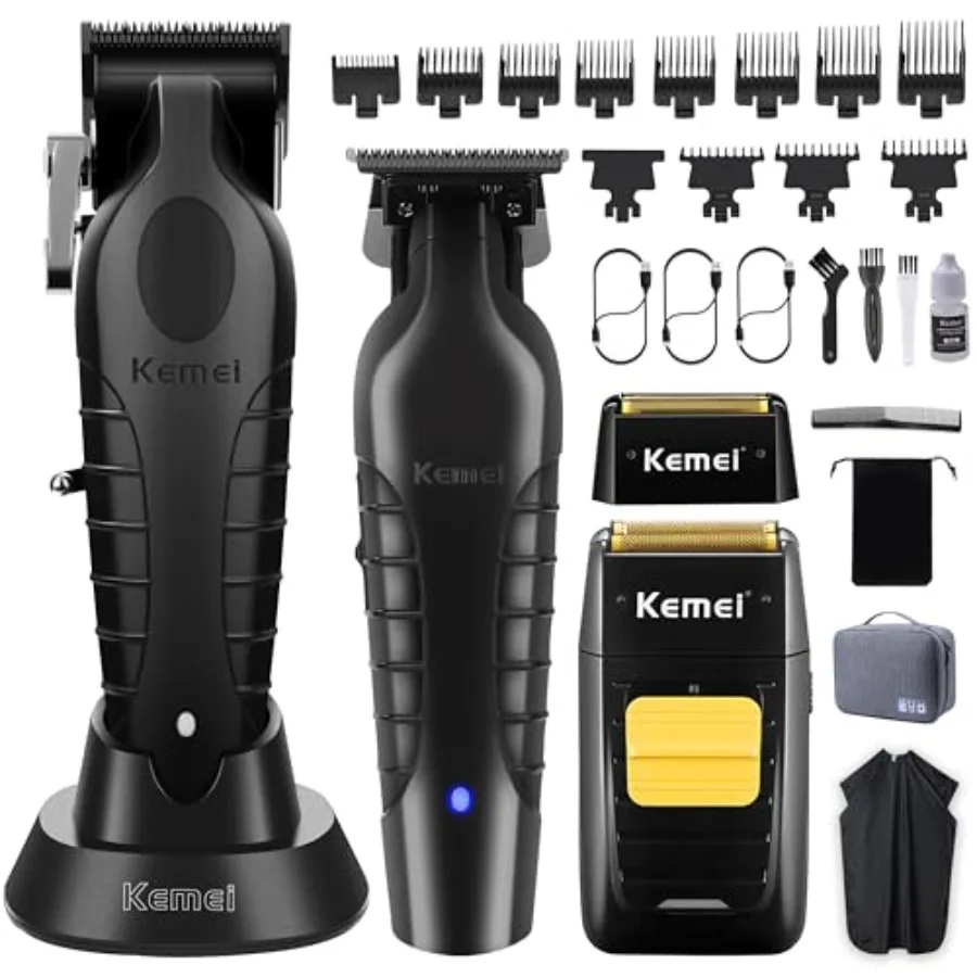 Professional Hair Clipper and Trimmers Set Cordless Barber Clippers Beard Trimmer Electric Foil Shaver with Replacement Heads K
Professional Hair Clipper and Trimmers Set Cordless Barber Clippers Beard Trimmer Electric Foil Shaver with Replacement Heads K