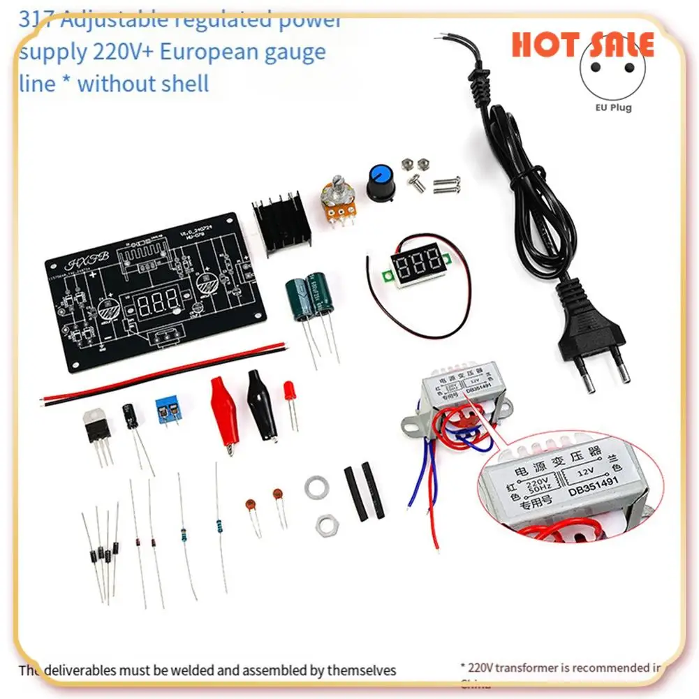 ABFA LM317 Регулируемый регулируемый источник питания DIY Kit LM317 для постоянного тока 1,25-12 В Стабилизированный источник питания Лаборатория
ABFA LM317 Регулируемый регулируемый источник питания DIY Kit LM317 для постоянного тока 1,25-12 В Стабилизированный источник питания Лаборатория