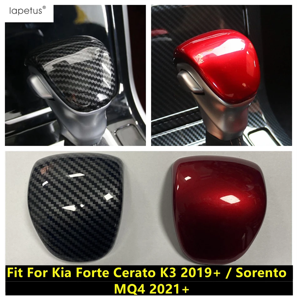 Shift Gear Head Knob Handle Cover Trim For Kia Forte Cerato K3 2019 - 2023 / Sorento MQ4 2021 - 2023 Carbon Fiber Accessories 
Shift Gear Head Knob Handle Cover Trim For Kia Forte Cerato K3 2019 - 2023 / Sorento MQ4 2021 - 2023 Carbon Fiber Accessories