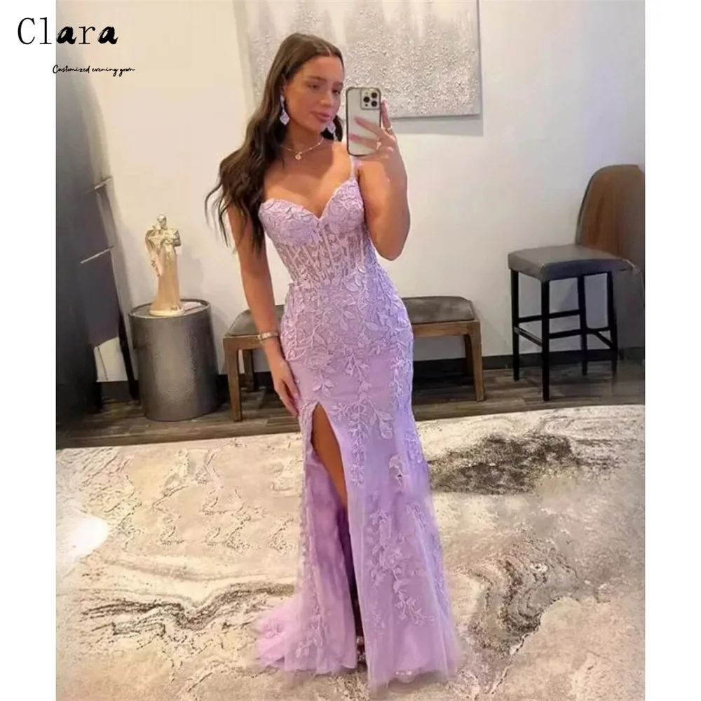 Clara Custom Flower Purple Side Slit Off the Shoulder Evening Dresses Ladies Wedding Guest Dresses Luxury 2025 for Party Elegant
Clara Custom Flower Purple Side Slit Off the Shoulder Evening Dresses Ladies Wedding Guest Dresses Luxury 2025 for Party Elegant